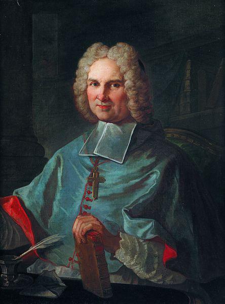 Charles-Joseph Natoire Portrait de l eveque Rousseau de La Parisiere Sweden oil painting art